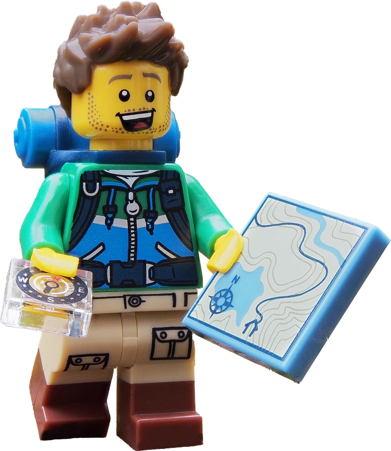 Adventurous LEGO minifigure
